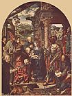 Joos Van Cleve Canvas Paintings - Adoration of the Magi